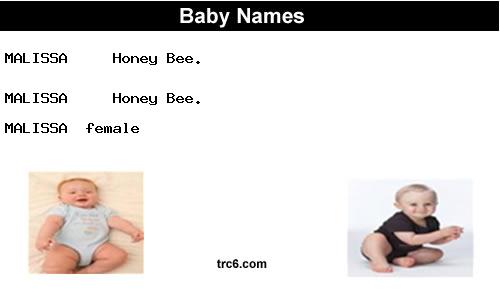 malissa baby names